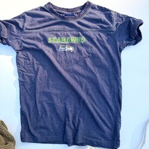 Seattle Seahawks Kids Navy Graphic Tee, L